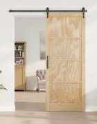 vidaXL Вътрешна врата 83 x 232 см Шперплат Натурално