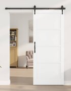 vidaXL Вътрешна врата 86 x 211 см Шперплат Бяло