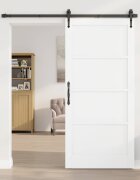 vidaXL Вътрешна врата 93 x 202 см Шперплат Бяло