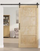 vidaXL Вътрешна врата 93 x 202 см Шперплат Натурално