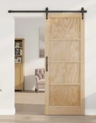 vidaXL Вътрешна врата 93 x 211 см Шперплат Натурално