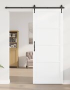 vidaXL Вътрешна врата 93 x 232 см Шперплат Бяло