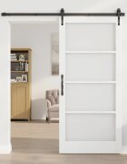 vidaXL Вътрешна врата ORKDAL Бяло грундирано 93 x 202 см