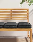vidaXL Възглавница 2 бр. Оксфордска тъкан Черно 40 x 40 x 8 см