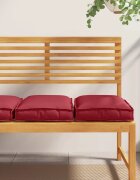 vidaXL Възглавница 2 бр. Оксфордска тъкан Виненочервен 40 x 40 x 8 см