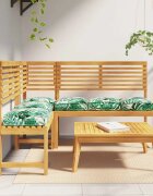 vidaXL Възглавница 6 бр. Оксфордска тъкан Мотив с листа 40 x 40 x 8 см
