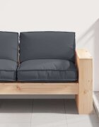 vidaXL Възглавница Оксфордска тъкан Антрацит 80 x 80 x 12 cm