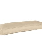 vidaXL Възглавница Оксфордска тъкан Бежово 100 x 40 x 8 см