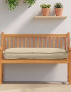 vidaXL Възглавница Оксфордска тъкан Бежово 120 x 50 x 12 см