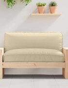 vidaXL Възглавница Оксфордска тъкан Бежово 120 x 80 x 12 cm