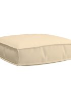 vidaXL Възглавница Оксфордска тъкан Бежово 60 x 60 x 12 cm