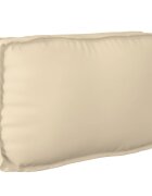 vidaXL Възглавница Оксфордска тъкан Бежово 70 x 40 x 12 cm