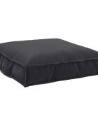 vidaXL Възглавница Оксфордска тъкан Черно 70 x 70 x 12 cm