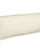 vidaXL Възглавница Оксфордска тъкан Крем 120 x 40 x 12 cm