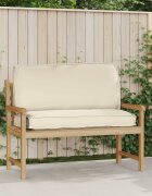 vidaXL Възглавница Оксфордска тъкан Крем 120 x 50 x 12 см