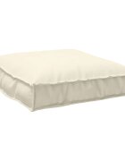 vidaXL Възглавница Оксфордска тъкан Крем 70 x 70 x 12 cm