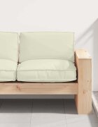 vidaXL Възглавница Оксфордска тъкан Крем 80 x 80 x 12 cm