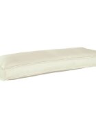 vidaXL Възглавница Оксфордска тъкан Кремаво 100 x 40 x 8 см