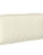 vidaXL Възглавница Оксфордска тъкан Кремаво 80 x 40 x 12 cm