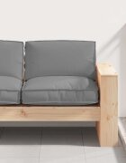 vidaXL Възглавница Оксфордска тъкан Сив 80 x 80 x 12 cm