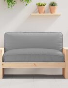 vidaXL Възглавница Оксфордска тъкан Сиво 120 x 80 x 12 cm