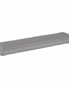 vidaXL Възглавница Оксфордска тъкан Сиво 140 x 40 x 8 см