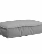 vidaXL Възглавница Оксфордска тъкан Сиво 60 x 40 x 8 см