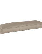 vidaXL Възглавница Оксфордска тъкан Таупе 110 x 40 x 8 см
