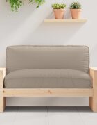vidaXL Възглавница Оксфордска тъкан Таупе 120 x 80 x 12 cm