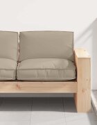 vidaXL Възглавница Оксфордска тъкан Таупе 80 x 80 x 12 cm
