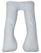 vidaXL Възглавница за бременност 90x145 см сива