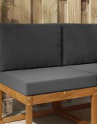 vidaXL Възглавница за диван на открито Полиестер Антрацит 60 x 60 cm