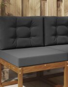 vidaXL Възглавница за диван на открито Полиестер Антрацит 60 x 60 cm