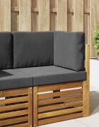 vidaXL Възглавница за диван на открито Полиестер Антрацит 60 x 60 cm