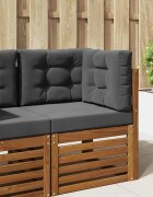 vidaXL Възглавница за диван на открито Полиестер Антрацит 60 x 60 cm