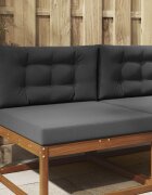 vidaXL Възглавница за диван на открито Полиестер Антрацит 80 x 80 cm