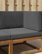 vidaXL Възглавница за диван на открито Полиестер Антрацит 80 x 80 cm
