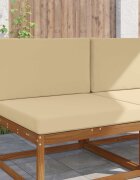 vidaXL Възглавница за диван на открито Полиестер Бежово 80 x 80 cm