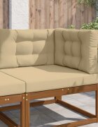 vidaXL Възглавница за диван на открито Полиестер Бежово 80 x 80 cm