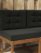 vidaXL Възглавница за диван на открито Полиестер Черно 60 x 60 cm