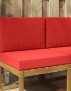 vidaXL Възглавница за диван на открито Полиестер Червено 60 x 60 cm