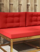 vidaXL Възглавница за диван на открито Полиестер Червено 80 x 80 cm