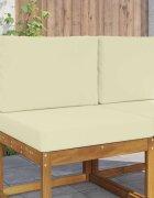 vidaXL Възглавница за диван на открито Полиестер Кремаво 60 x 60 cm
