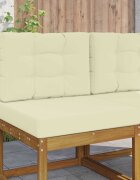 vidaXL Възглавница за диван на открито Полиестер Кремаво 60 x 60 cm