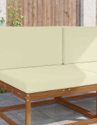 vidaXL Възглавница за диван на открито Полиестер Кремаво 80 x 80 cm