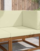 vidaXL Възглавница за диван на открито Полиестер Кремаво 80 x 80 cm