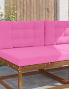 vidaXL Възглавница за диван на открито Полиестер Розово 80 x 80 cm