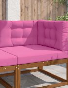 vidaXL Възглавница за диван на открито Полиестер Розово 80 x 80 cm