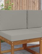 vidaXL Възглавница за диван на открито Полиестер Сиво 60 x 60 cm