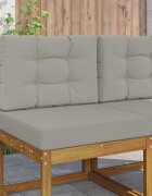 vidaXL Възглавница за диван на открито Полиестер Сиво 60 x 60 cm